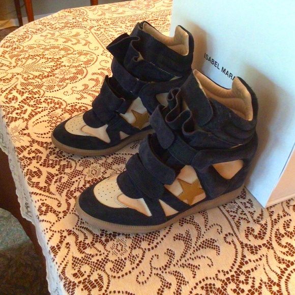 Isabel Marant Bayley High-Top Sneaker with Box - Picture 1 of 8